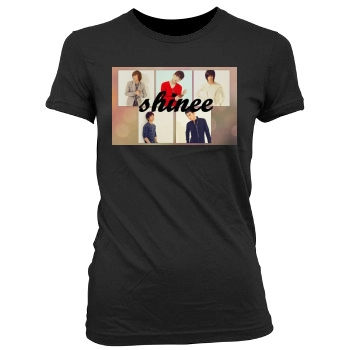 SHINee Women's Junior Cut Crewneck T-Shirt