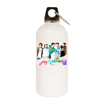 SHINee White Water Bottle With Carabiner