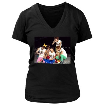 SHINee Women's Deep V-Neck TShirt