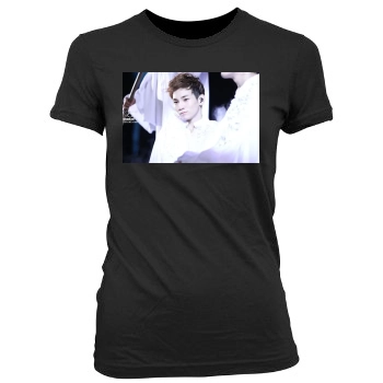 SHINee Women's Junior Cut Crewneck T-Shirt