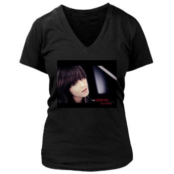 SHINee Women's Deep V-Neck TShirt