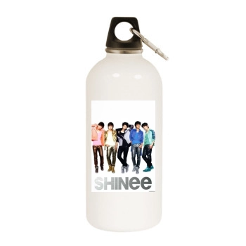 SHINee White Water Bottle With Carabiner