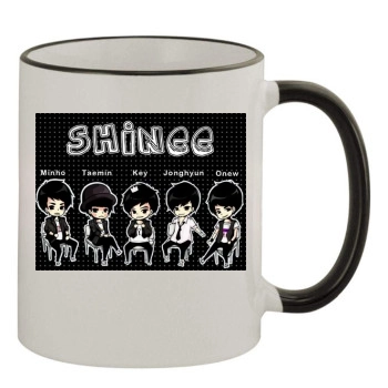 SHINee 11oz Colored Rim & Handle Mug