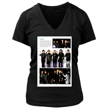 SHINee Women's Deep V-Neck TShirt