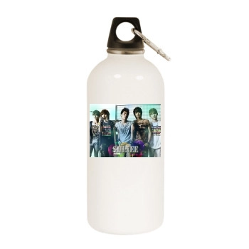 SHINee White Water Bottle With Carabiner