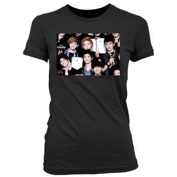 SHINee Women's Junior Cut Crewneck T-Shirt