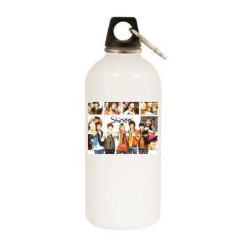 SHINee White Water Bottle With Carabiner