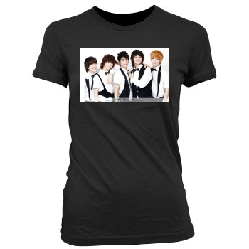 SHINee Women's Junior Cut Crewneck T-Shirt