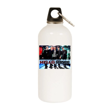 SHINee White Water Bottle With Carabiner