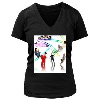 SHINee Women's Deep V-Neck TShirt