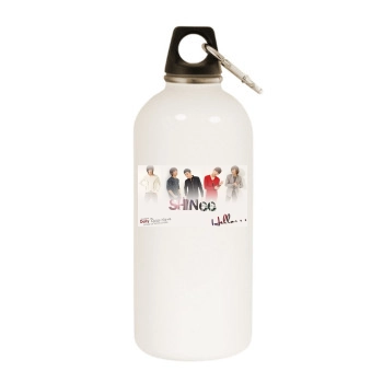 SHINee White Water Bottle With Carabiner