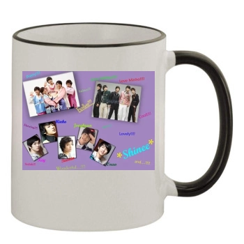 SHINee 11oz Colored Rim & Handle Mug