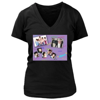 SHINee Women's Deep V-Neck TShirt