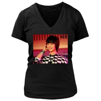 SHINee Women's Deep V-Neck TShirt