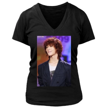 SHINee Women's Deep V-Neck TShirt