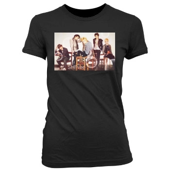 SHINee Women's Junior Cut Crewneck T-Shirt