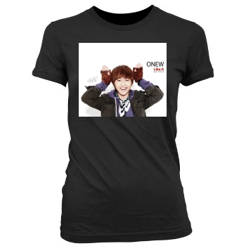 SHINee Women's Junior Cut Crewneck T-Shirt