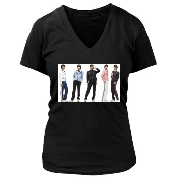 SHINee Women's Deep V-Neck TShirt