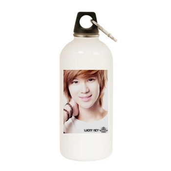 SHINee White Water Bottle With Carabiner