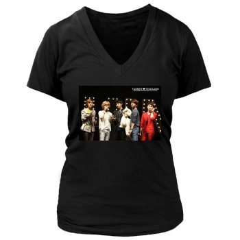 SHINee Women's Deep V-Neck TShirt