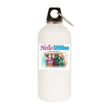 SHINee White Water Bottle With Carabiner