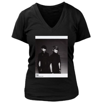 SHINee Women's Deep V-Neck TShirt