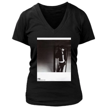 SHINee Women's Deep V-Neck TShirt