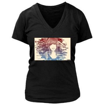 SHINee Women's Deep V-Neck TShirt