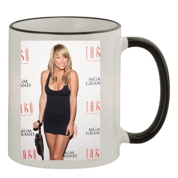 Sara Jean Underwood 11oz Colored Rim & Handle Mug