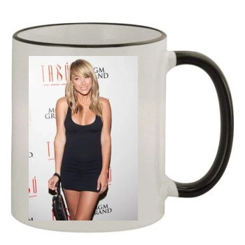 Sara Jean Underwood 11oz Colored Rim & Handle Mug