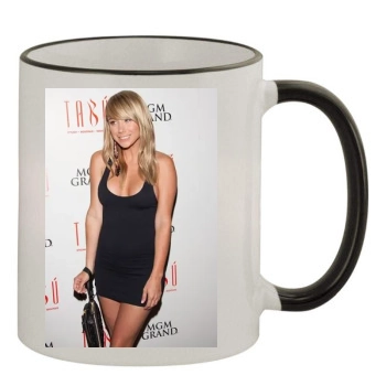 Sara Jean Underwood 11oz Colored Rim & Handle Mug