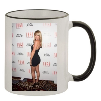 Sara Jean Underwood 11oz Colored Rim & Handle Mug