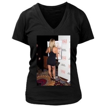 Sara Jean Underwood Women's Deep V-Neck TShirt