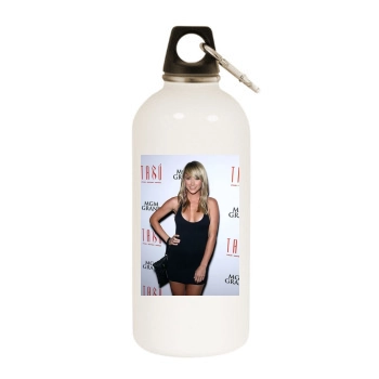 Sara Jean Underwood White Water Bottle With Carabiner