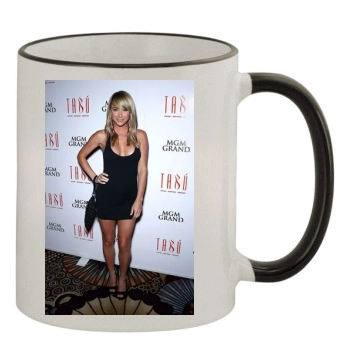 Sara Jean Underwood 11oz Colored Rim & Handle Mug