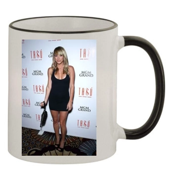 Sara Jean Underwood 11oz Colored Rim & Handle Mug