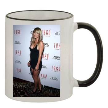 Sara Jean Underwood 11oz Colored Rim & Handle Mug