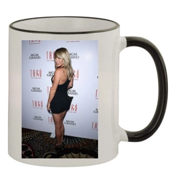 Sara Jean Underwood 11oz Colored Rim & Handle Mug