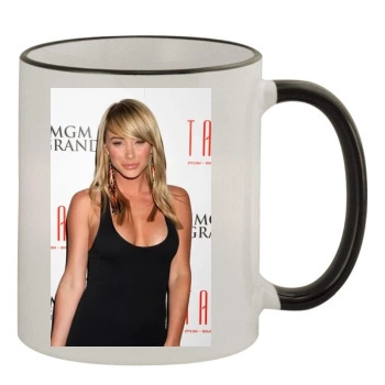 Sara Jean Underwood 11oz Colored Rim & Handle Mug