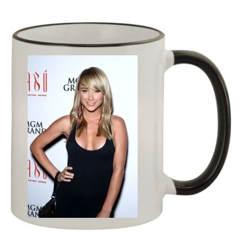 Sara Jean Underwood 11oz Colored Rim & Handle Mug