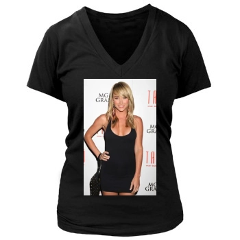 Sara Jean Underwood Women's Deep V-Neck TShirt