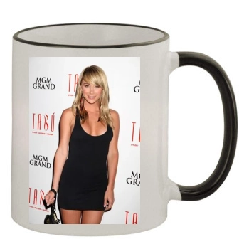 Sara Jean Underwood 11oz Colored Rim & Handle Mug