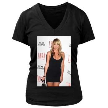 Sara Jean Underwood Women's Deep V-Neck TShirt