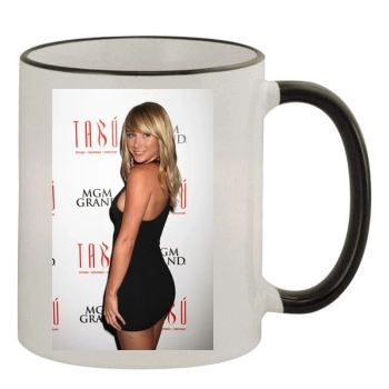 Sara Jean Underwood 11oz Colored Rim & Handle Mug