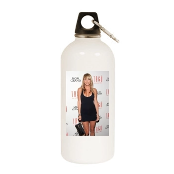 Sara Jean Underwood White Water Bottle With Carabiner