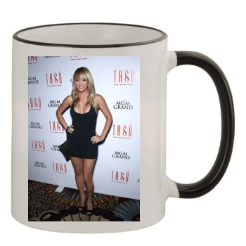 Sara Jean Underwood 11oz Colored Rim & Handle Mug