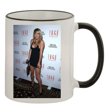 Sara Jean Underwood 11oz Colored Rim & Handle Mug