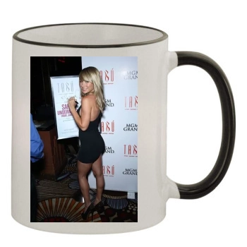 Sara Jean Underwood 11oz Colored Rim & Handle Mug