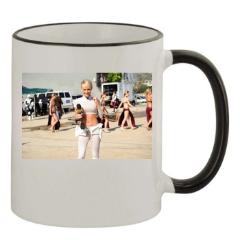 Sara Jean Underwood 11oz Colored Rim & Handle Mug