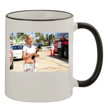 Sara Jean Underwood 11oz Colored Rim & Handle Mug